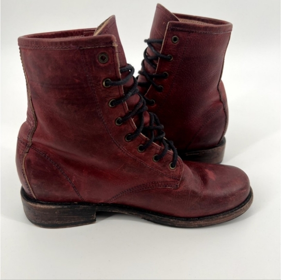 RARE Freebird by Steven Women's Size 8 Charlie Combat Boots Leather - Picture 6 of 14